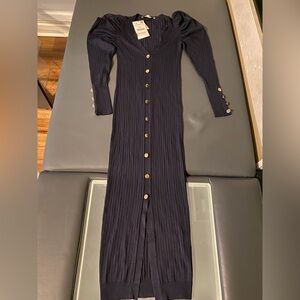 Zara Puff Shoulder Bodycon Dress